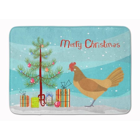 Carolines Treasures Frisian Friesian Chicken Christmas Machine Washable Memory Foam Mat BB9199RUG